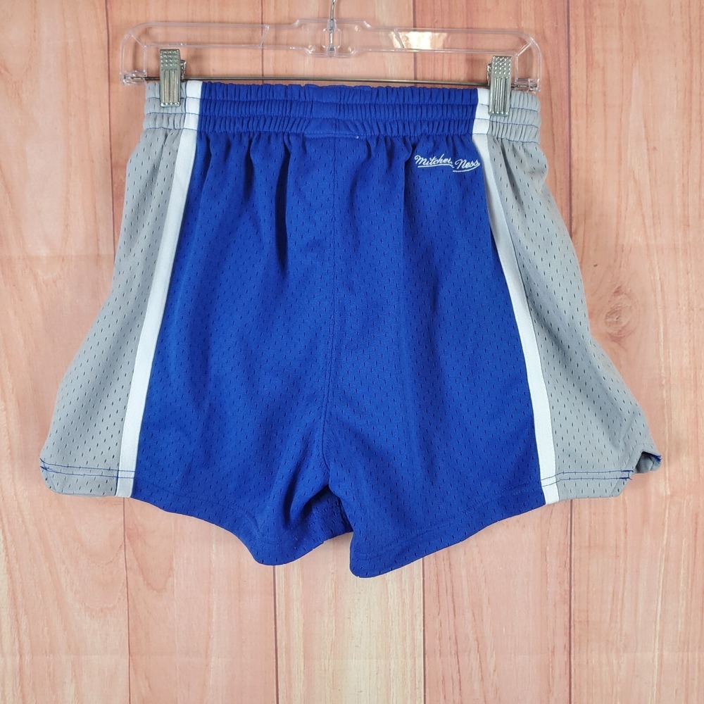 Mitchell & Ness Womens Jump Shot Shorts Small Blue Gray Los Angeles Dodgers - Picture 2 of 10